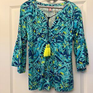 Lilly Pulitzer Tunic Size XS Indigo Midnight Cove
